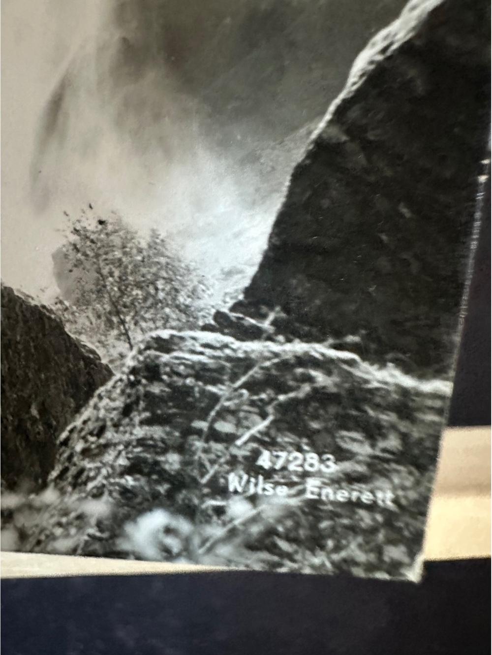 Vintage Norway Rjoandefossen Flåmsdalen Waterfall Postcard Wilse 7283